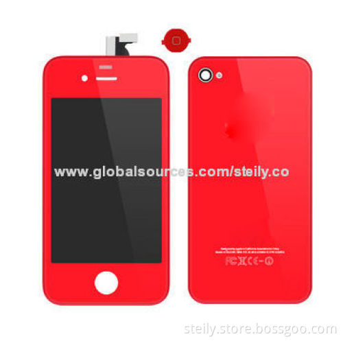 Color Replacement Conversion Kit for iPhone 4S, LCD, Frame, Home Button, Back Glass Cover